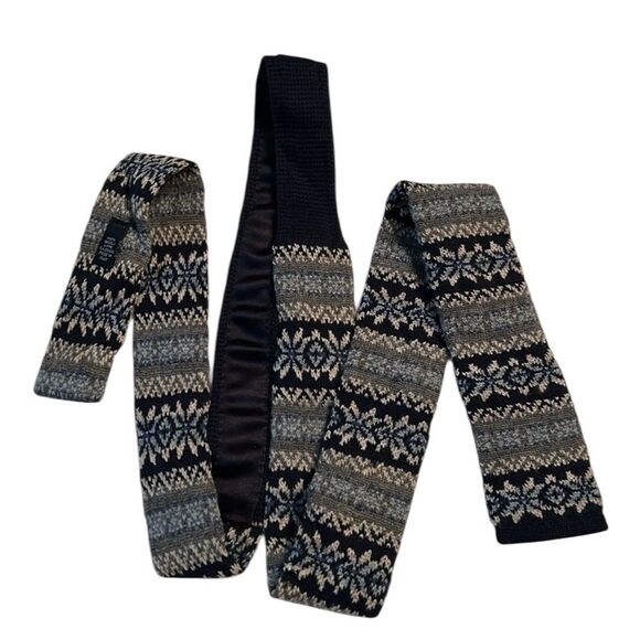 Cashmere & Lana Men’s Blue & Gray Necktie - Picture 1 of 6